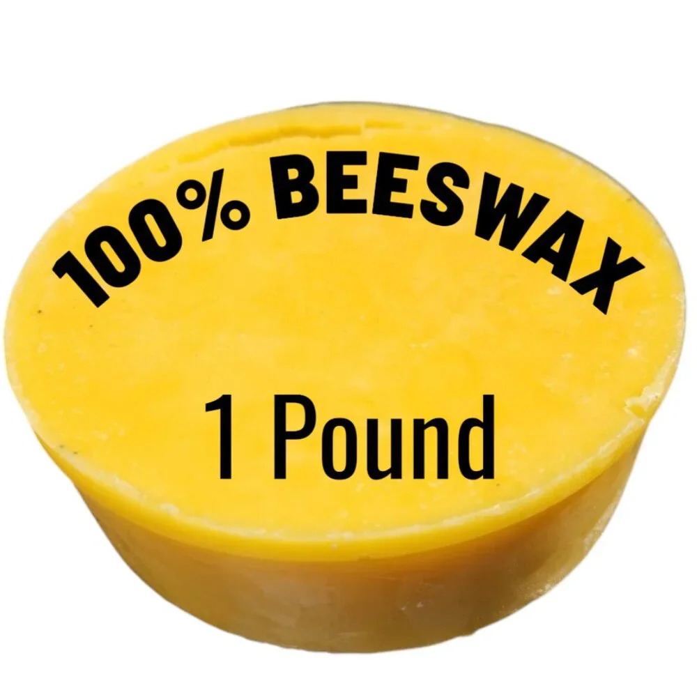 100% Pure Natural Beeswax Wax Premium Grade Organic 1 lb 1 Pound Hand Crafted Ha